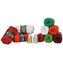 Mayflower Cotton 8/4 Garenpakket Kerst 6 kleuren + 2 glitter - 11 stk