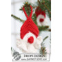 Red Nose Santa by DROPS Design - Haakpatroon kerstboomdecoratie 8cm