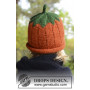 Sweet Pumpkin by DROPS Design - Breipatroon pompoen muts - maat 0/6 maanden - 7/8 jaar