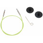 KnitPro draad / kabel voor verwisselbare rondbreinaalden 35cm (wordt 60cm incl. naalden) Groen