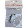 Infinity harten veiligheidsogen / Amigurumi ogen helder 10mm - 5 stuks