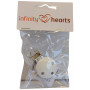 Infinity Hearts Seleclips Hout Wit - 1 st.