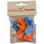 Infinity Hearts Mask stopper / Stick beschermer voor stick nr. 2 en 5.5mm - 16 stuks