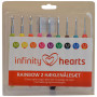 Infinity Hearts Rainbow 2 Haakset 13,5cm 2-6mm 9 maten