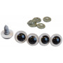 Infinity harten veiligheidsogen / Amigurumi ogen wit 14mm - 5 stuks
