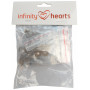 Infinity Hearts Veiligheidsogen / Amigurumi ogen Zwart 8-14mm - 20 sets