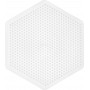 Hama Midi Beadboard Hexagon Large Wit 16,5x14,5cm - 1 stuks