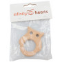 Infinity Hearts Houten Ring Uil 70x47mm - 1 stk