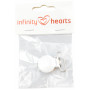 Infinity Hearts Seleclips Rond Wit - 1 st.