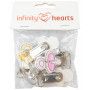 Infinity Hearts Tuigjeclip met fopspeen Ass. kleuren - 6 stuks