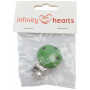 Infinity Hearts Bretelclip / Speenclip Hout Groen - 1 stk