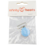 Infinity Hearts Seleclips Rond Lichtblauw - 1 stuk
