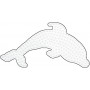 Hama Midi Beadboard Dolfijn Wit 15,5x7,5cm - 1 stuks