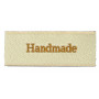 Label 'Handmade' Zandkleur