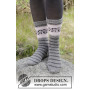 Telemark Socks by DROPS Design - Breipatroon sokken met Scandinavisch patroon - maat 35/37 - 41/43