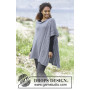 Cloudy Day by DROPS Design - Breipatroon poncho - maat S/M - XXXL