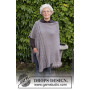 Cloudy Day by DROPS Design - Breipatroon poncho - maat S/M - XXXL
