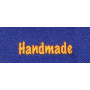Label dubbelzijdig 'Handmade' Marineblauw
