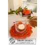 Pumpkin Blossom by DROPS Design - Haakpatroon roos en kaarsenhouder 