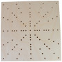 fromWOOD Blokkeringsbord in hout 89 gaten 35x35x1,5cm