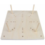 fromWOOD Blokkeringsbord in hout 16 gaten 24x24x1,5cm