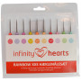 Infinity Hearts Rainbow XXS Haakset 13cm 0,5-2,75mm 10 maten