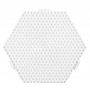 Hama Midi Kraalplaat Hexagon Medium Wit 12,5x11,5cm - 1 st.