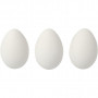 Plastic Eieren Wit 6cm - 12 stk
