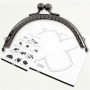 Tassenhanger / Tassenhanger om op te naaien Gebogen Antiek Zilver 10cm