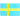 Strijklabel Vlag Zweden 4x6cm - 1 stuk