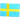 Strijklabel Vlag Zweden 9x6cm - 1 stuk