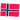 Strijklabel Vlag Noorwegen 4x6cm - 1 stuk