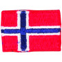 Strijklabel Vlag Noorwegen 3x2cm - 1 stuk
