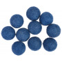 Viltballen 20mm Donkerblauw BL3 - 10 stk