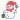 Permin borduurset Aida sneeuwpop met lantaarn 10x10cm