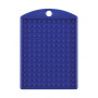 Pixelhobby Sleutelhanger/Medaillon Blauw 3x4cm - 1 stk