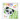 Pixelhobby Set Sleutelhanger Panda 3x4cm
