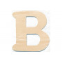 Houten letter B 10x0,4cm - 1 stuk