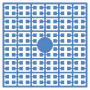Pixelhobby Midi Pixelmatje 530 Helderblauw 2x2mm - 144 pixels