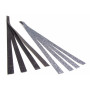Ster Strips Glitter Zwart &amp; Zilver 420x15mm - 8 stuks