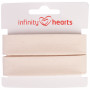 Infinity Hearts Biaisband Katoen 40/20mm 00 Gebroken Wit - 5m