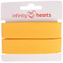 Infinity Hearts Biaisband Katoen 40/20mm 92 Geel - 5m