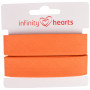 Infinity Hearts Biaisband Katoen 40/20mm 66 Oranje - 5m