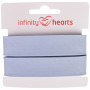 Infinity Hearts Biaisband Katoen 40/20mm 09 Lichtblauw - 5m