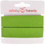 Infinity Hearts Biaisband Katoen 40/20mm 70 Lichtgroen - 5m