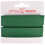 Infinity Hearts Biaisband Katoen 40/20mm 25 Donkergroen - 5m