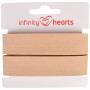 Infinity Hearts Biaisband Katoen 40/20mm 50 Beige - 5m