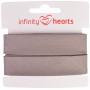 Infinity Hearts Biaisband Katoen 40/20mm 19 Grijs - 5m