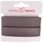 Infinity Hearts Biaisband Katoen 40/20mm 89 Donkergrijs - 5m