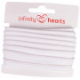 Infinity Hearts Paspelband Katoen 11mm 01 Wit - 5m